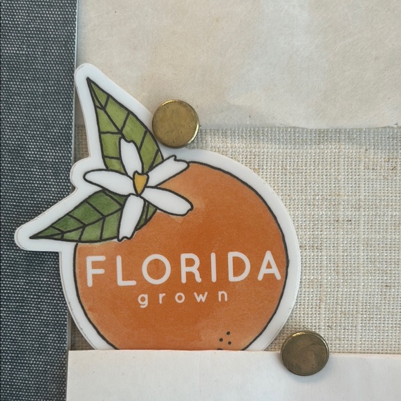 Jelly press Florida Grown Orange Sticker - Picture 1 of 1